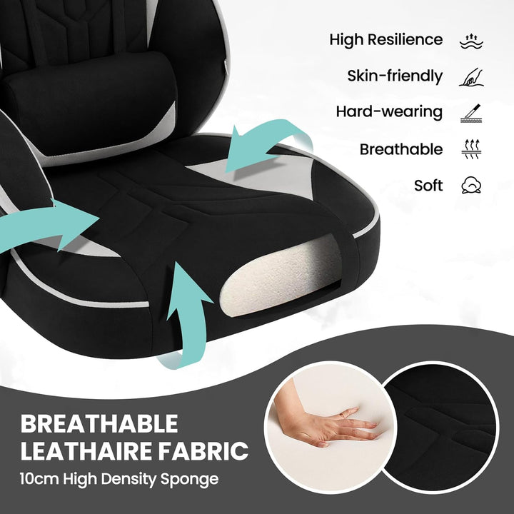WOLTU Gaming Stuhl Stoff Atmungsaktiv Bürostuhl Gaming Chair Ergonomisch mit Lendenkissen, Gamer Stu