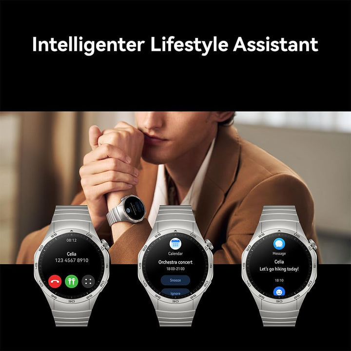 HUAWEI Watch GT 4 46mm Smartwatch, Bis zu 2 Wochen Akkulaufzeit, Android und iOS, Kalorienmanagement
