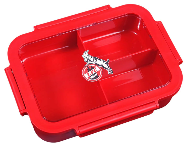 1. FC Köln Brotdose Rot | Lunchbox | Vorratsdose + Lesezeichen Wir