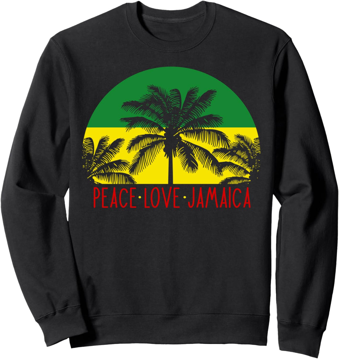 Love Peace Jamaica Karibik Urlaub Reggae Jamaika Sweatshirt