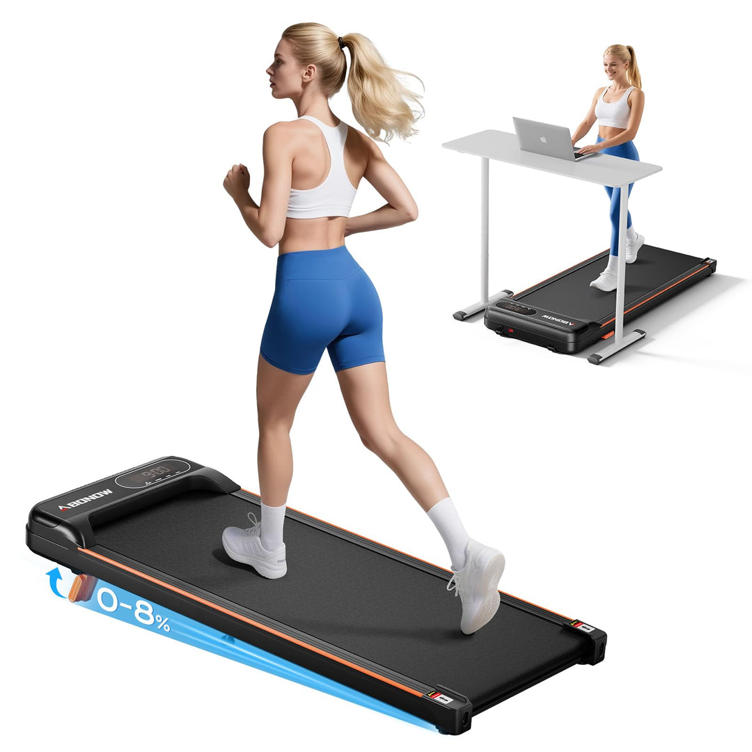 Walking Pad Laufband für den Heimgebrauch, faltbares Untertisch-Laufband mit Steigung, für Heim- und