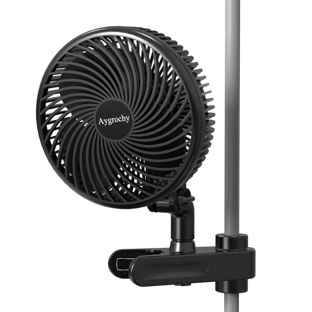 Aygrochy Grow Ventilator mit Clip, EC-Motoren 10 Geschwindigkeiten grow lüfter mit Smart APP Control