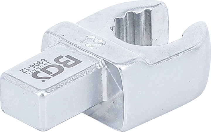BGS 6904-12 | Einsteck-Ringschlüssel | offen | 12 mm | Aufnahme 9 x 12 mm, 12 mm