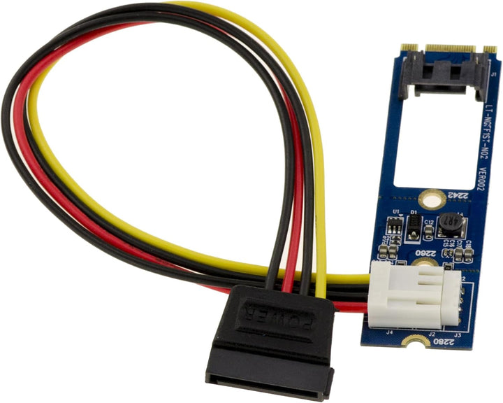 KALEA-INFORMATIQUE M.2 (M2 NGFF SATA) Controller-Karte mit 1 SATA 3.0-Port, um EIN SATA-Laufwerk an