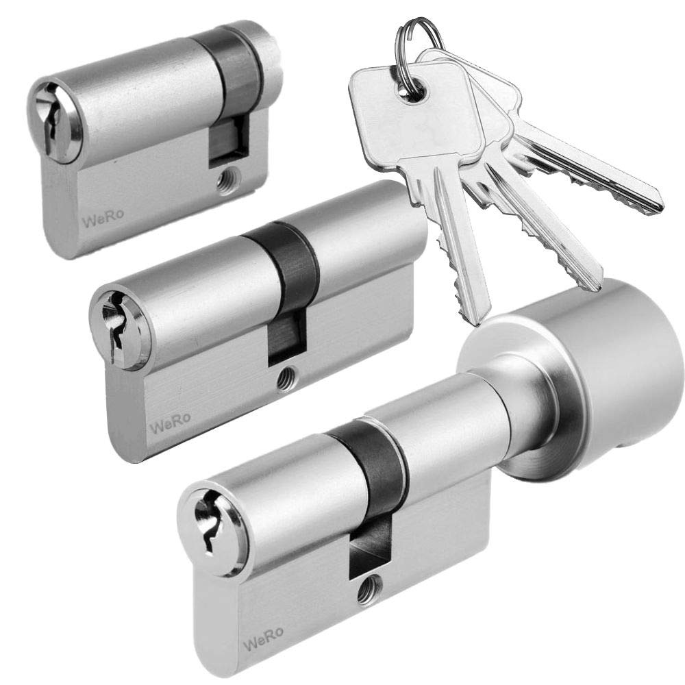 für gleichschliessendes SET/Längen frei kombinierbar Knaufzylinder A:40mm B:40K Knaufzylinder A:40 B