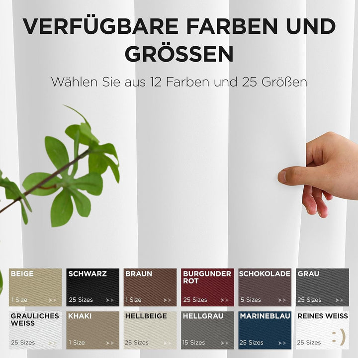 Joydeco Verdunklungsvorhänge 1 Stück,Türvorhang Blickdichte Türgardine,Tür Vorhang mit Ösen Thermo K