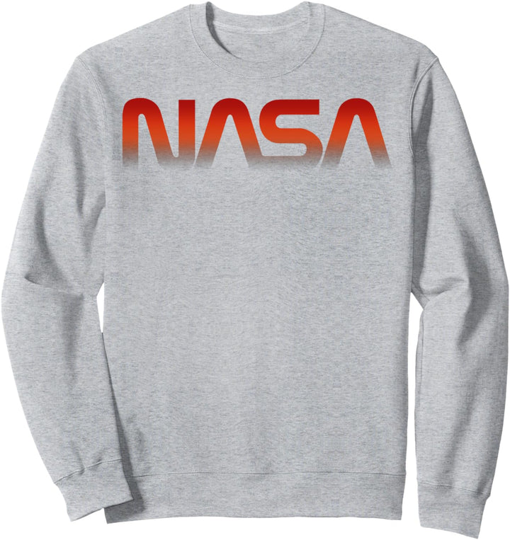 NASA Red Logo Fade Text Sweatshirt