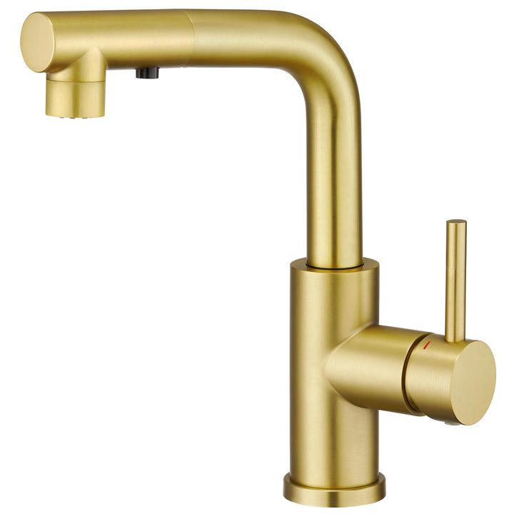 CREA Wasserhahn Küche mit 3 Funktionen Brause, Küchenarmatur mit Ausziehbarem Brause, 360° Drehbar M