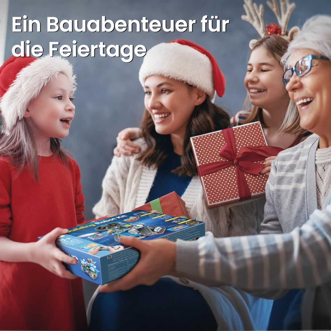 Sillbird Technik Roboter Kinder Bauspielzeug, 5-in-1 RC Technic Programmierbares Roboticset, Wall Ro