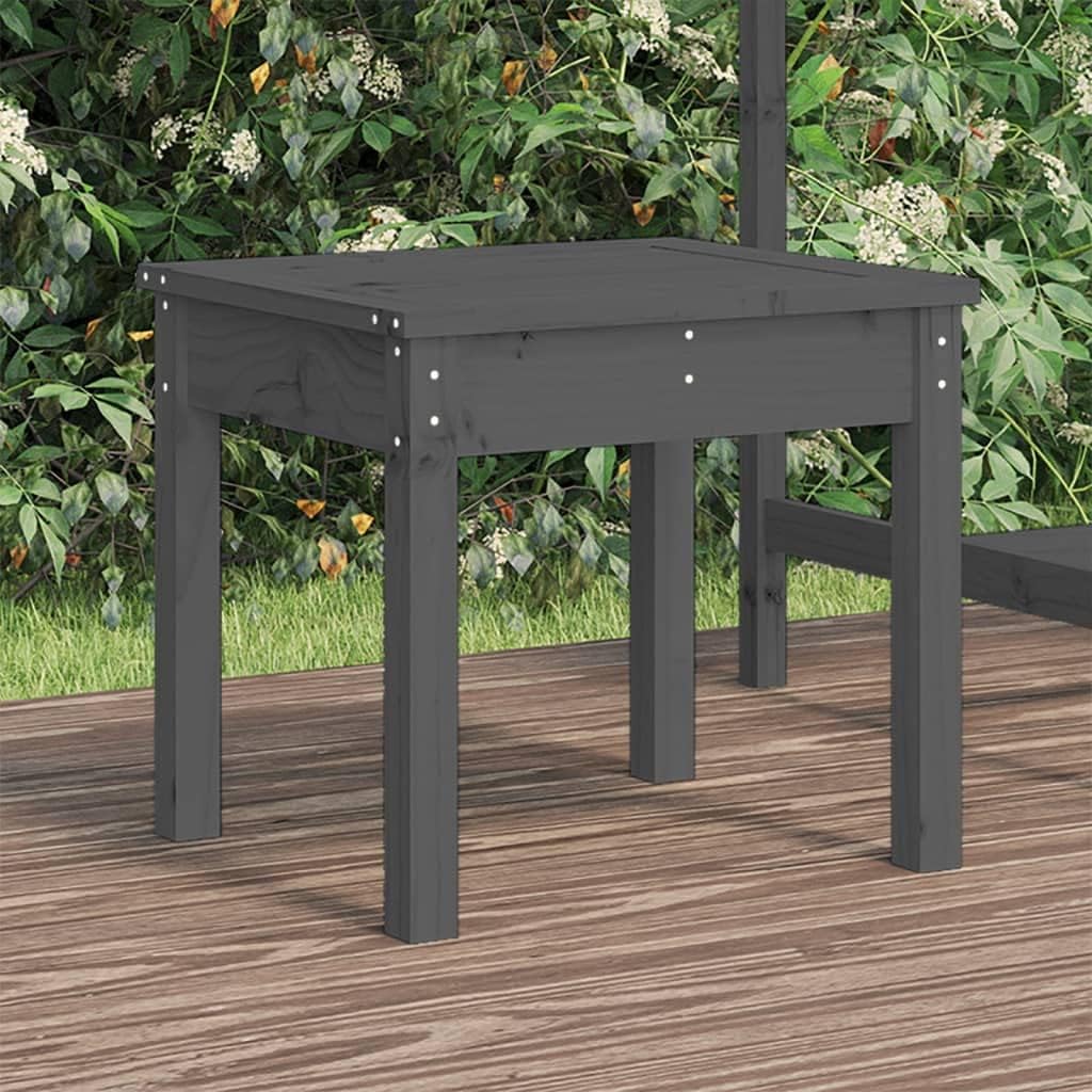 vidaXL Gartenbank Grau 50x44x45 cm Massivholz Kiefer 50 x 44 x 45 cm Graue Kiefer, 50 x 44 x 45 cm G