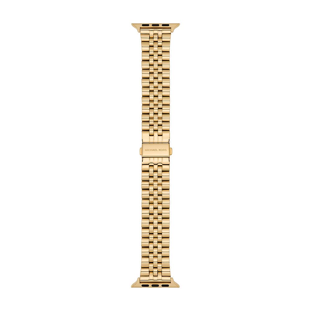 Michael Kors Herrenarmband für Apple Watch®, 38/40/41 mm und 42/44/45/49 mm, aus Edelstahl Gold, Gol