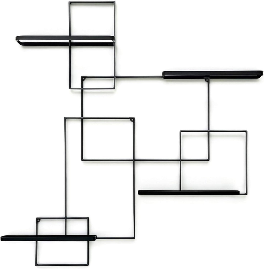 DanDiBo Weinregal Metall Schwarz Black Line Flaschenständer Flaschenregal Flaschenhalter