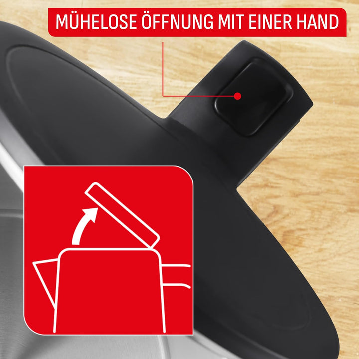 Tefal KO1408E0 Elektrischer Wasserkocher, Thermo Protect, Safe to Touch, 1500 W, Schwarz und Innense