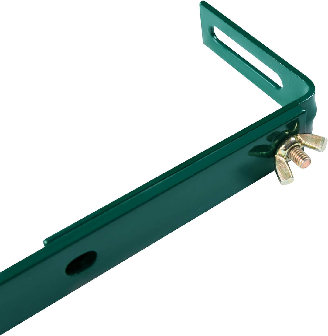 Xclou Blumenkastenhalterung ohne Bohren, Balkonkastenhalter, Haken und Halter, grün, 19 x 5 x 17 cm
