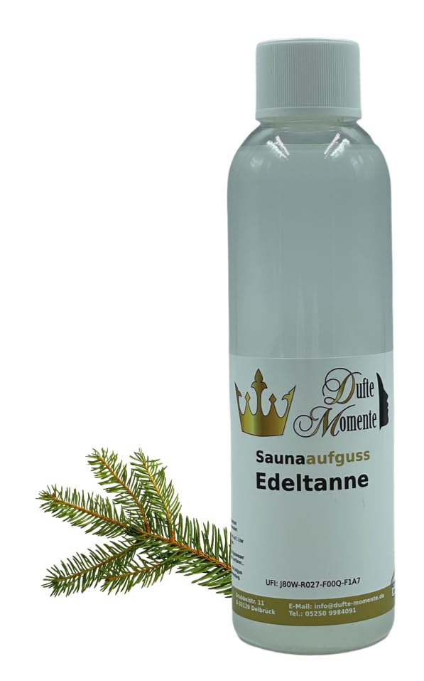 Dufte Momente | Saunaduft Konzentrat Edeltanne 250ml | naturreine und natürliche ätherische Öle | fü