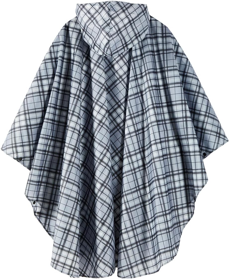 Regenponcho Damen/Herren Outdoor Jacket – Wasserdicht, Leicht & Packbar für Wandern, Camping Mit Kap