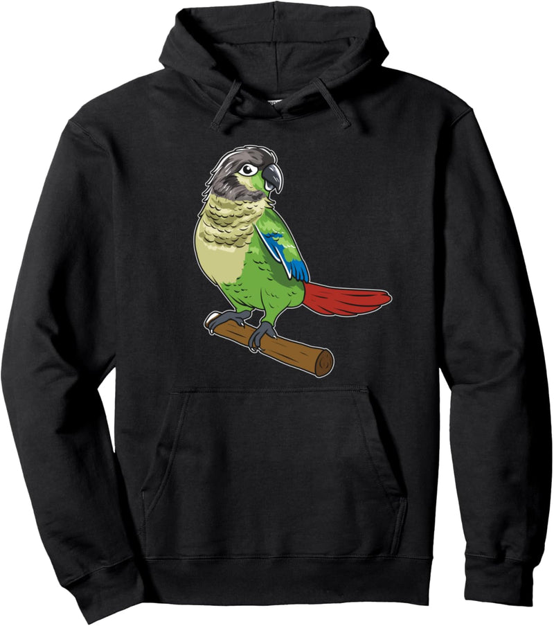 Grünwangen Rotschwanzsittich Pyrrhura Molinasittich Sittich Pullover Hoodie