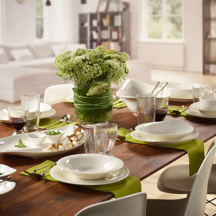 Villeroy und Boch New Cottage Basic Suppenteller, Premium Porzellan, 23 cm Modern & Schlicht, Modern