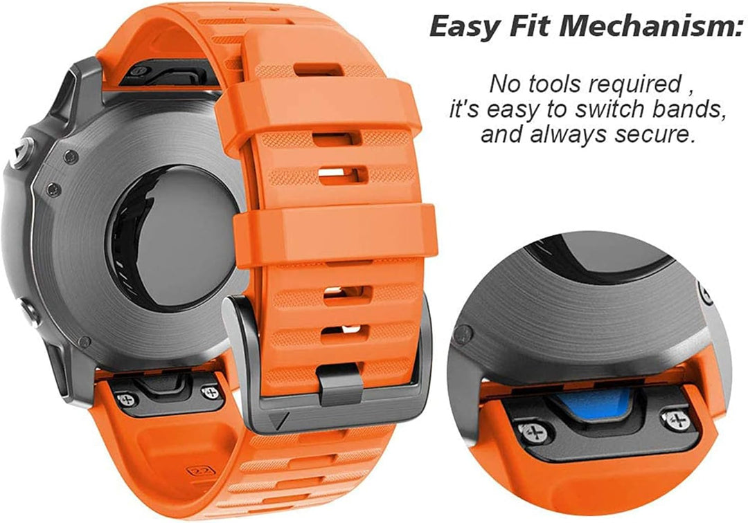 NotoCity Armband für Garmin Fenix 6/6 Pro/7/5/Fenix 5 Plus/Forerunner 935/945/Instinct, 22mm Breite