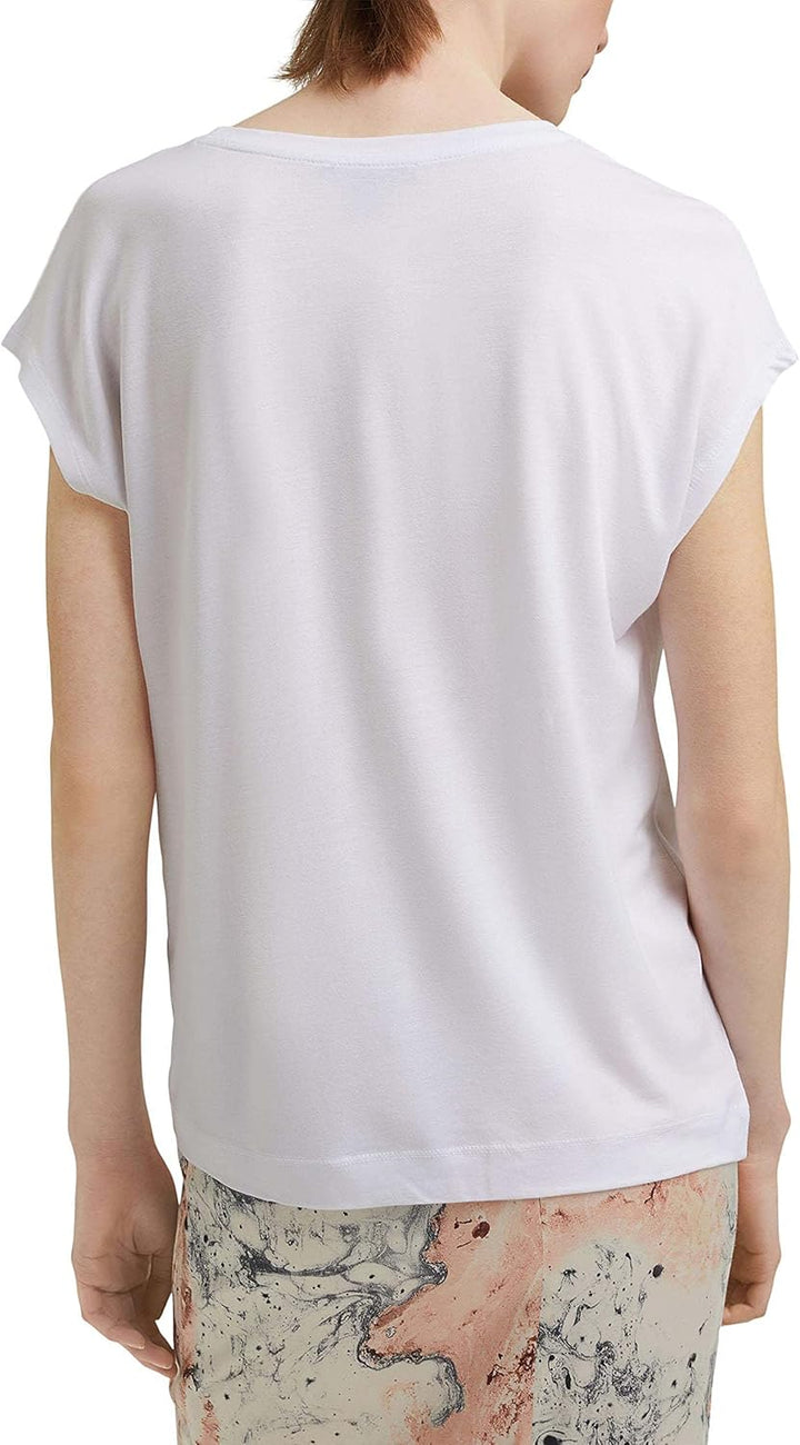 ESPRIT Collection Damen T-Shirt 041eo1k310 S 100/White, S 100/White