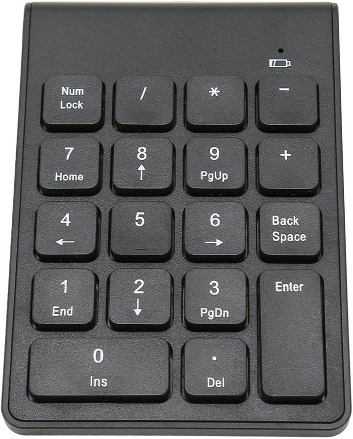 Bewinner Kabelloser 2,4 G Ziffernblock für Laptop, 18 Tasten, Externer Ziffernblock, Treiberfrei, Sc