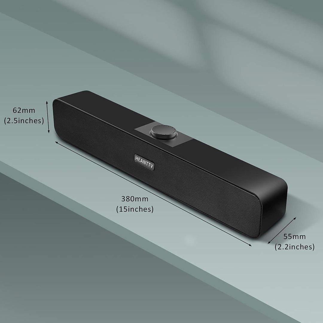 Computer Lautsprecher, 2.0 USB 3W*2 Verdrahtet Angetrieben mit 2 Membranen Verdrahtet Soundbar mit S