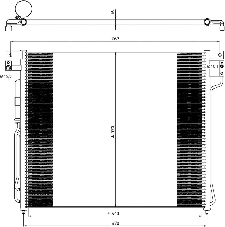 NRF 35582 Kondensator, Klimaanlage