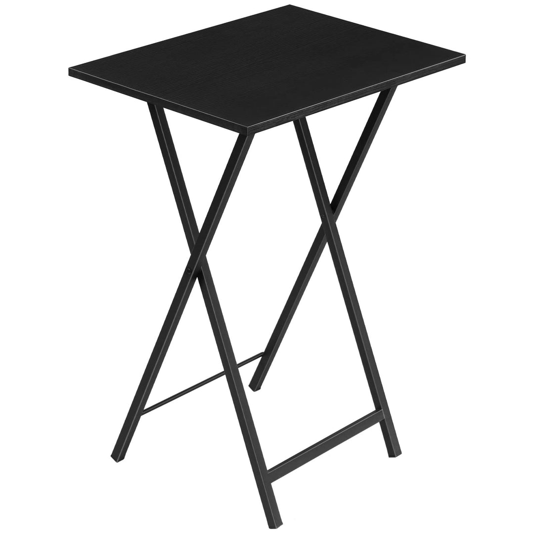 HOOBRO Beistelltisch, Klappbar Tablett Tisch, Sofatisch, TV Tray im Industriestil, Einfach Montierba