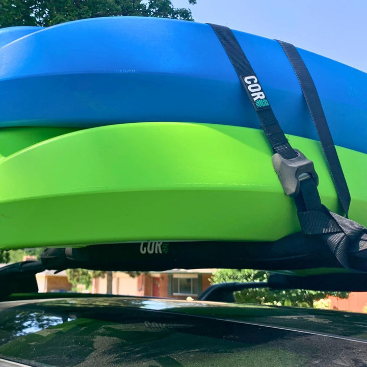 COR Surf Dachgepäckträger für Surfboard Kayak SUP | [Paar] 71cm - für grosse Aero Bars (71 cm) Mediu