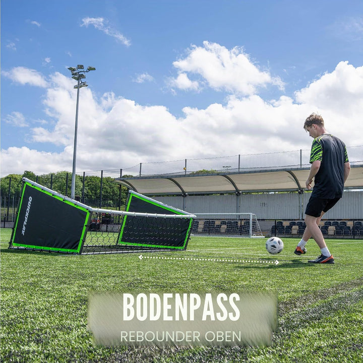 QUICKPLAY Tekkers GS Trainer 3-in-1: Rebounder und 7x5' Tor für kraftvolles Üben Grosses, ultrarespo