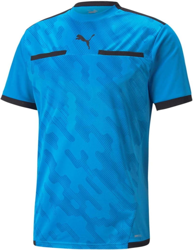 PUMA Herren Teamliga Schiedsrichtertrikot Schiedsrichter-Shirt XXL Bleu Azur-puma Schwarz, XXL Bleu