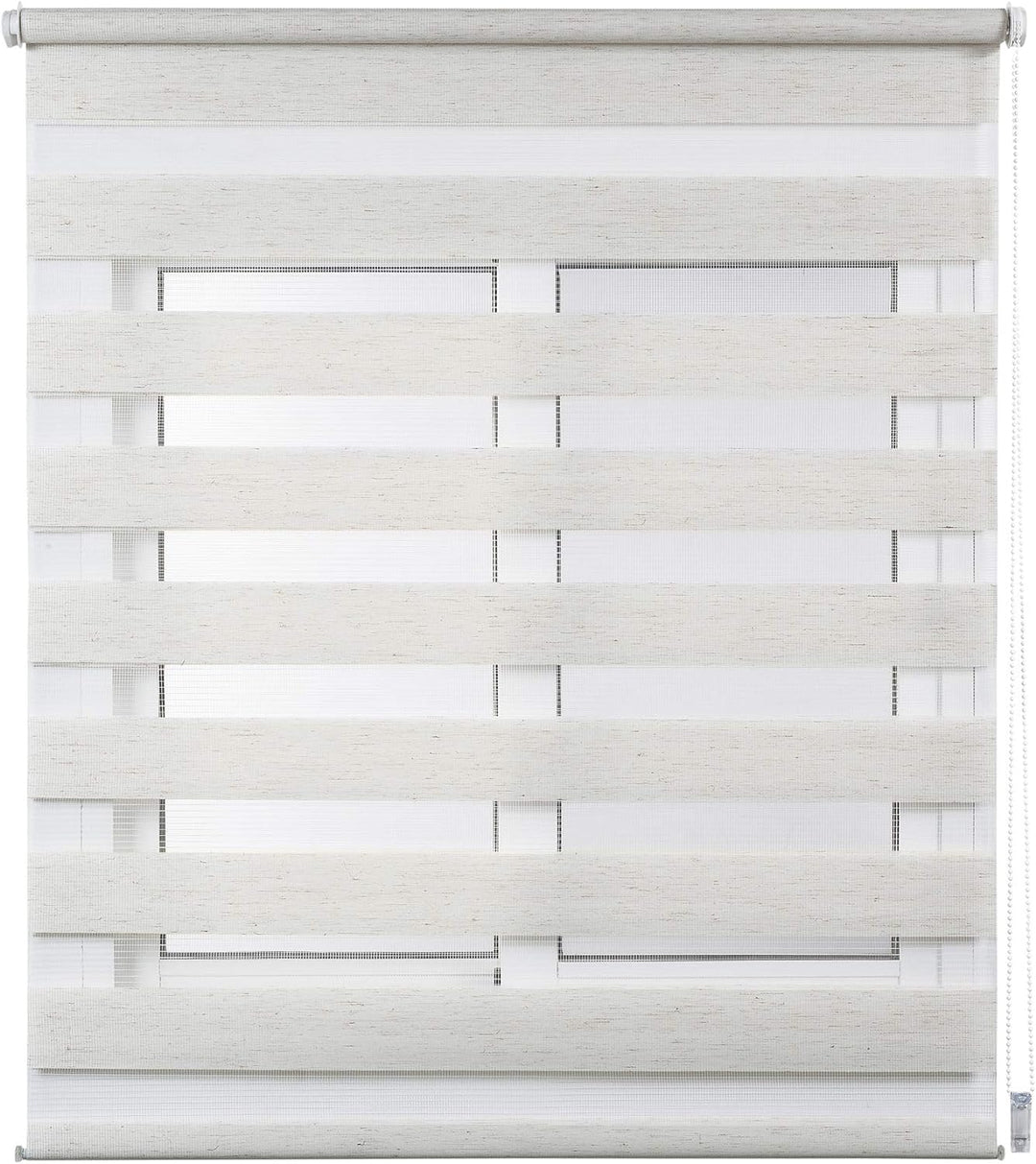 STORESDECO Doppelrollo Klemmfix ohne Bohren. Klemmrollo Einfache Montage, Zebra Rollo lichtdurchläss