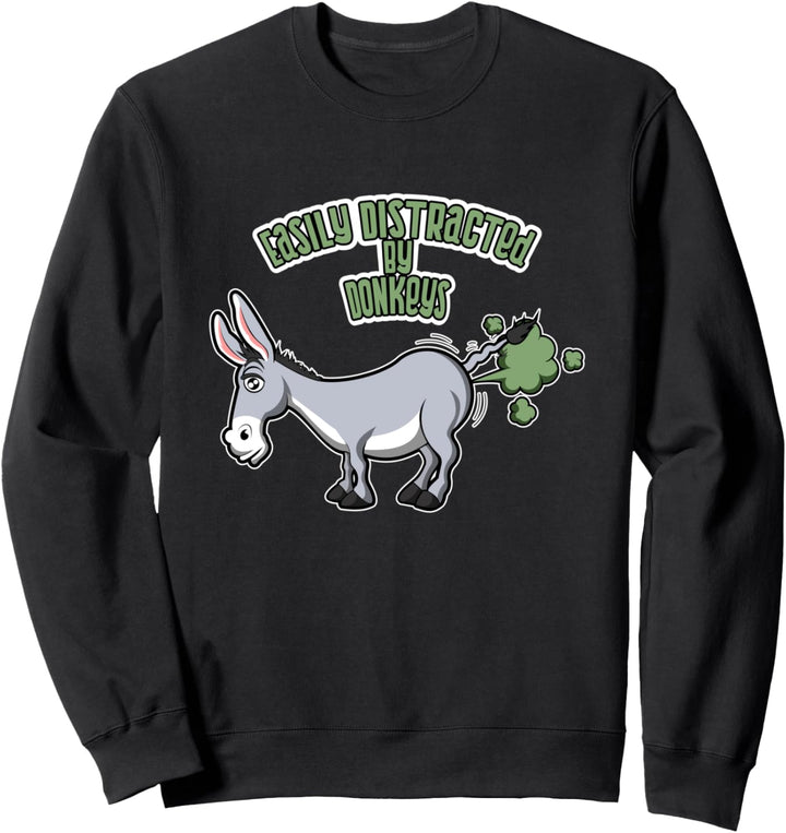 Abgelenkt von Eseln Nettes Baby Esel Sweatshirt
