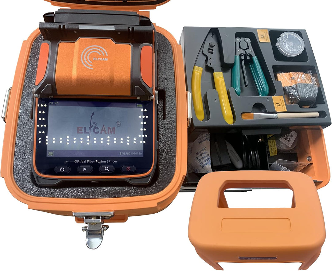 Elfcam® - Glasfaser-Schweissgerät Fire Ai9 Kit, Art der Ausrichtung – Herz mit Herz, 6 Motoren, Bele