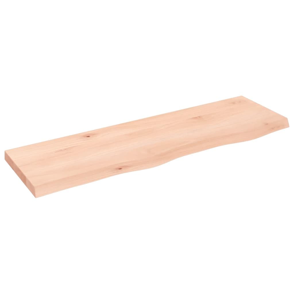 vidaXL Waschtischplatte 100x30x4 cm Massivholz Unbehandelt Natur 100 x 30 x 4 cm, Natur 100 x 30 x 4