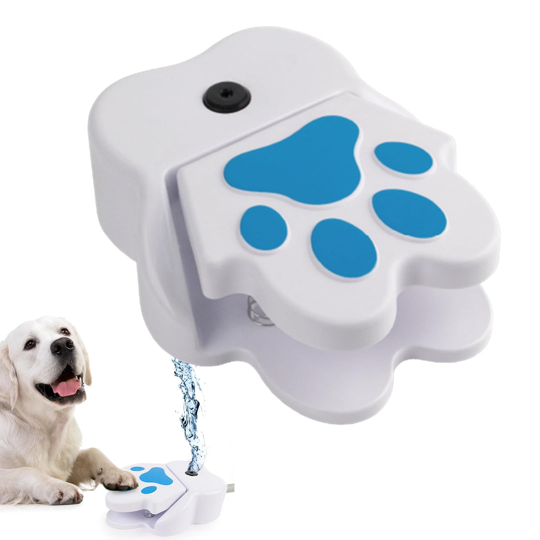 Haustierhundwasserbrunnen Spielzeug Trinken Sie zum Trinken, Hundewasser -Sprinklerpfote im Freien,