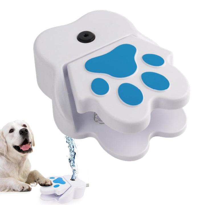 Haustierhundwasserbrunnen Spielzeug Trinken Sie zum Trinken, Hundewasser -Sprinklerpfote im Freien,