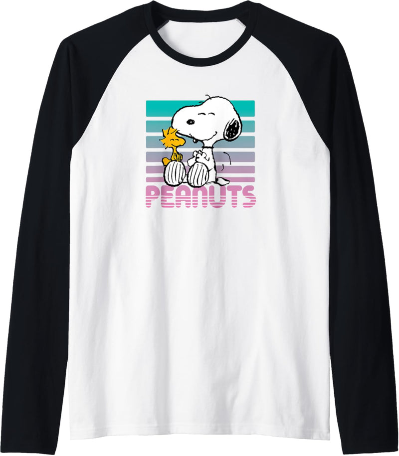 Peanuts – Retro Peanuts Snoopy Woodstock Raglan