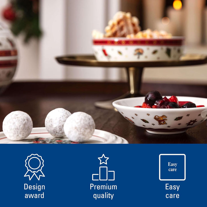 Villeroy & Boch – Toy's Delight La Petite Boule, Geschirrset Porzellan, Weihnachtsgeschirr, Schalens
