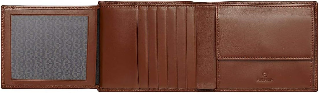 Aigner Geldbörse Portemonnaie Portmonee im Querformat in Cognac - 12x9,5x2cm (B x H x T)