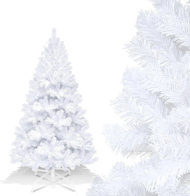 Gimisgu künstliche Weihnachtsbaum, 150cm PVC Künstlicher Christbaum mit 350 Spitzen, Einfacher Aufba