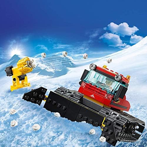 LEGO 60222 City Pistenraupe, Bauspielzeug mit 2 Minifiguren, Winter-Sets für Kinder