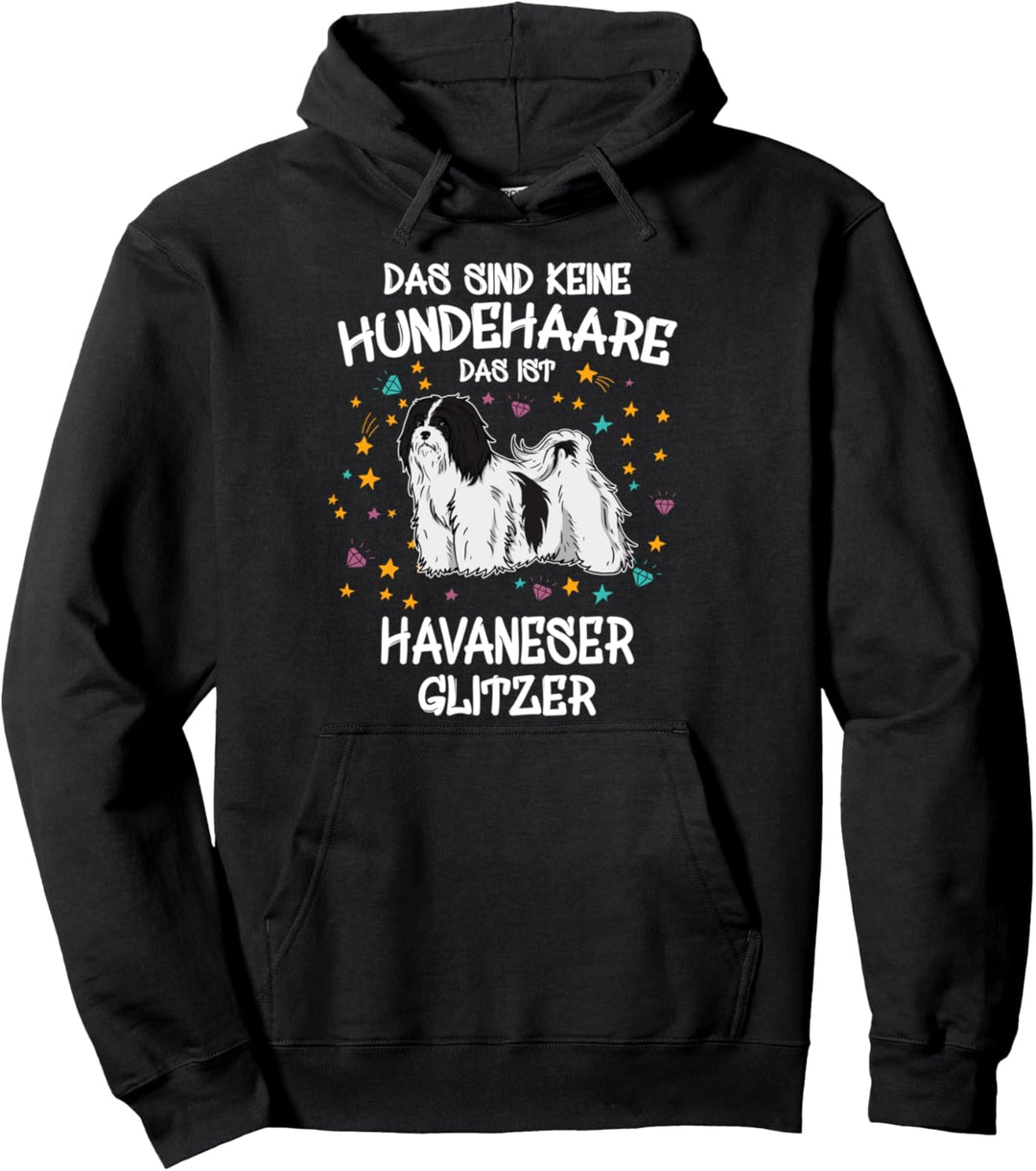 Havaneser Glitzer Hundehalter Geschenk Gassi Hunde Pullover Hoodie