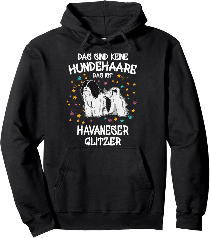 Havaneser Glitzer Hundehalter Geschenk Gassi Hunde Pullover Hoodie