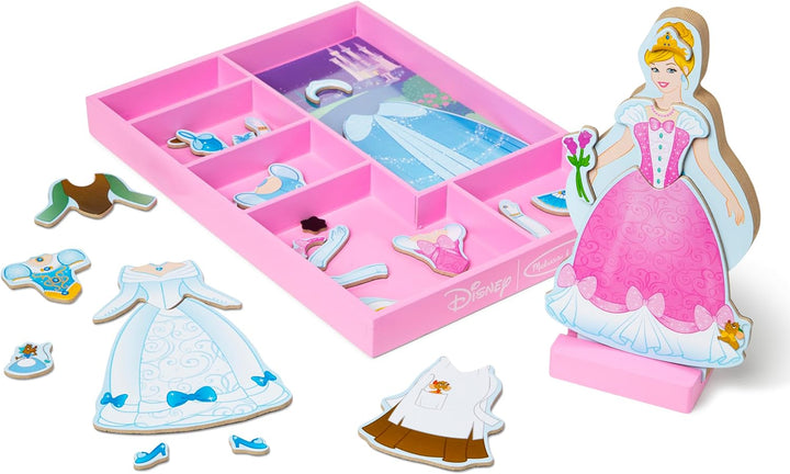 Cinderella Wooden Magnetic Dress-Up Play Set by Melissa & Doug