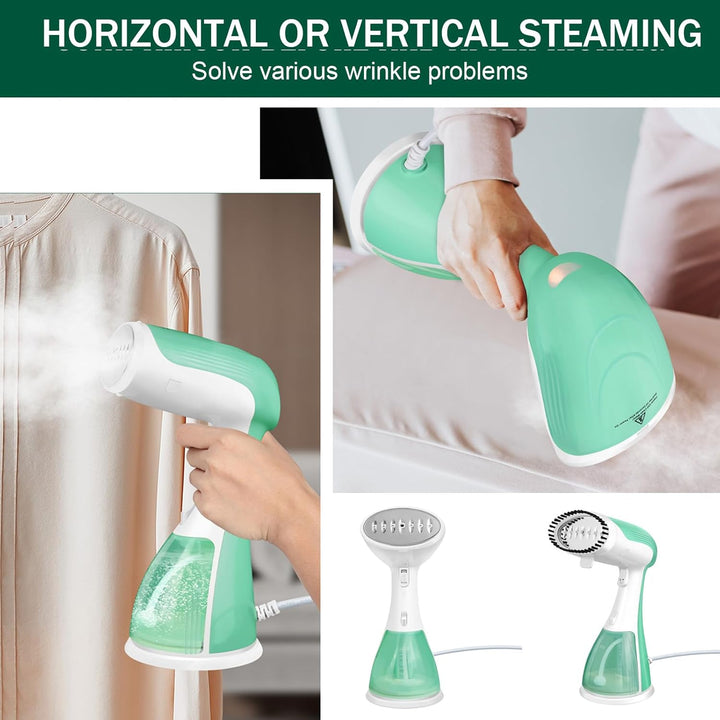 Dampfglätter Wäschedampfer für Kleidung mit 300ml Wassertank, 1,5m Netzkabel, für vertikales und hor