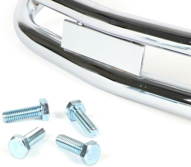 MOTO NOSTRA Stossstange vorne Doppelrohr chrom kompatibel für Vespa PX80-200, LML Star, Stella Ersat