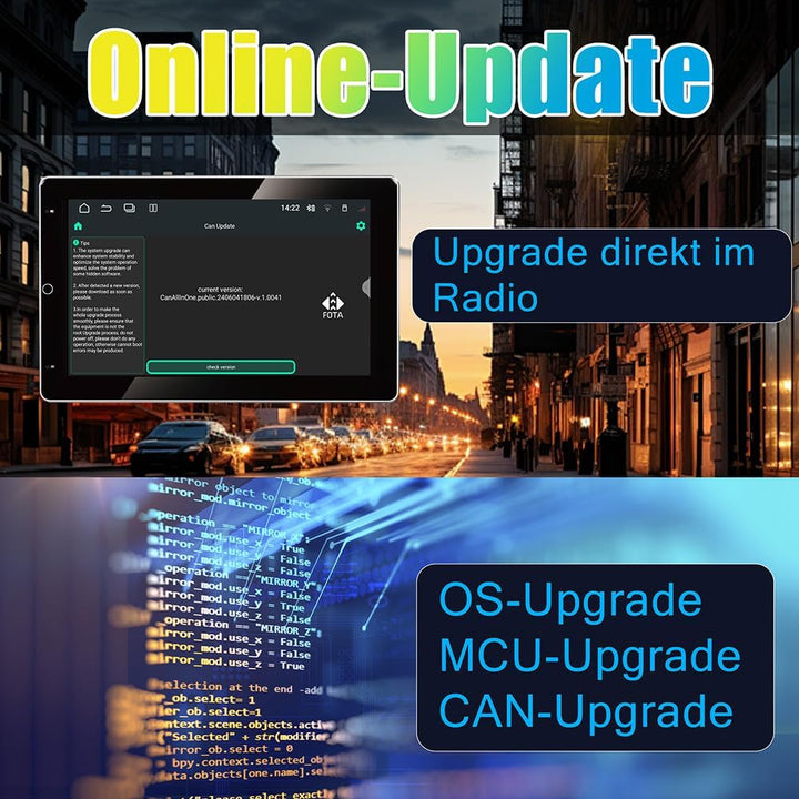 Amaseaudio Android 10 Autoradio, DSP+, 10.1" 90 gedreht Touchscreen, 2 Din für Universal, DSP+, Unte