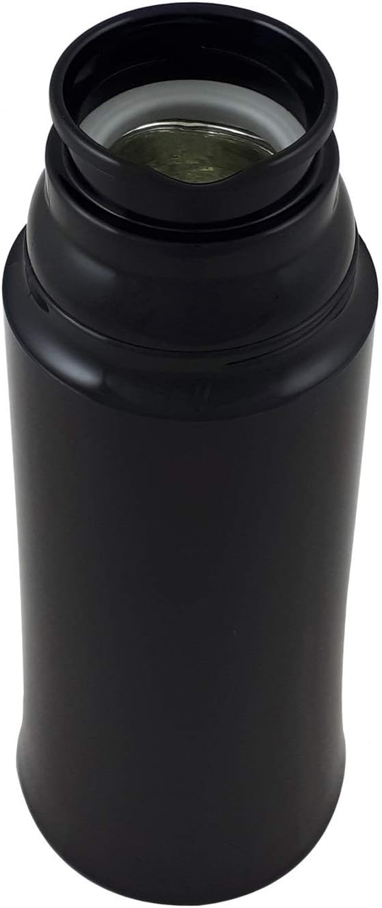 Helios Elegance Isolierflasche, Kunststoff, schwarz, 0,5 Liter 500 ml Schwarz, 500 ml Schwarz