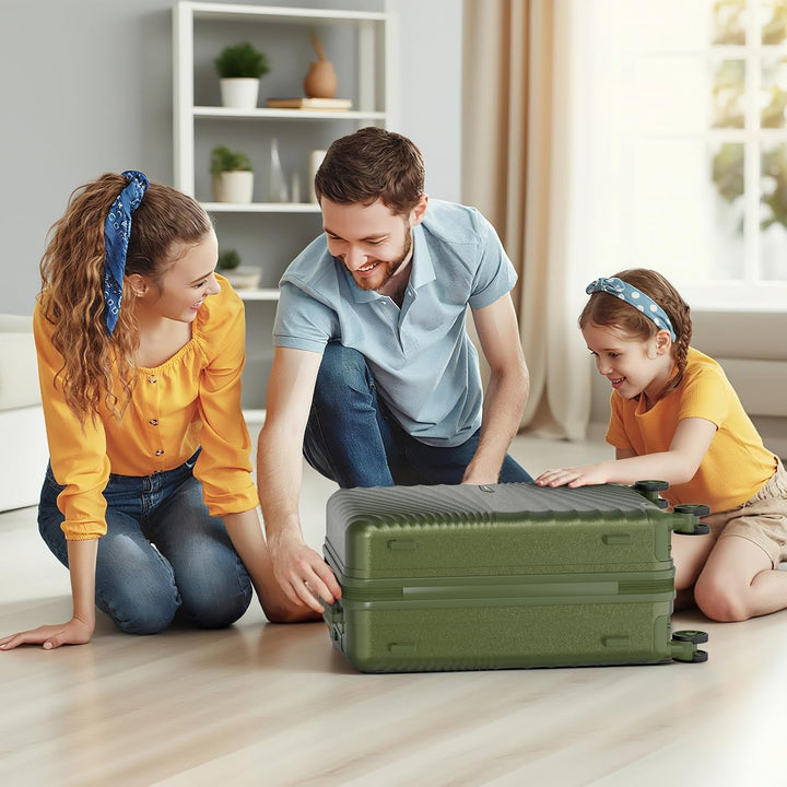 Joyway Kofferset 6tlg Hartschale Leicht mit 4 Rollen und TSA-Schloss Der Gepäcksets Enthält 1 Multif
